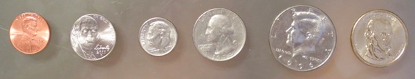 アメリカのコイン 表