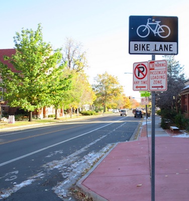 アメリカの交通 Bike Lane 自転車専用道路