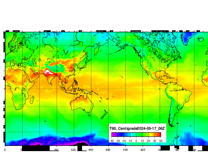 NOAA GFS 気温　グローバル