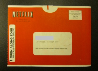 Netflix DVDの入ったDVD