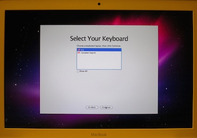 Mac Book Mac OS X 再インストール