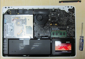MacBook  SSD 交換