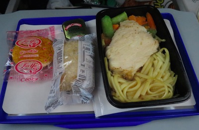 ユナイテッド航空　デンバー成田便　機内食