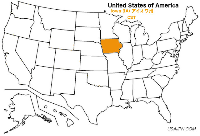 アメリカ合衆国　ワシントン州の地図