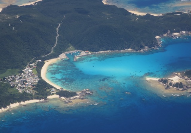 宮古島　飛行機から