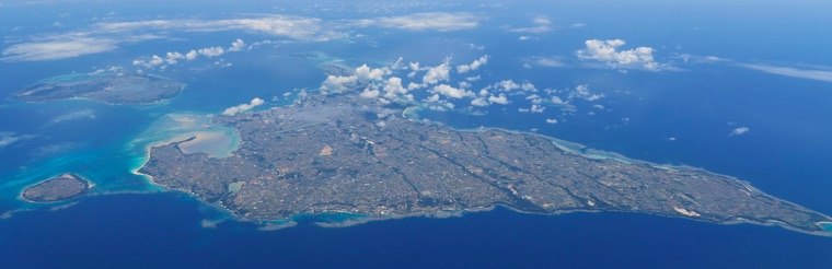 宮古島　飛行機から