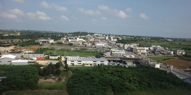 宮古島　空港上空から