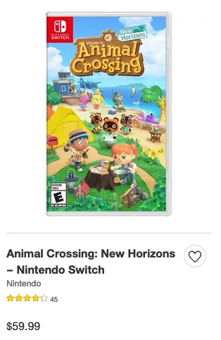Animal Crossing New Horions -Target