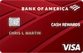 アメリカのSecure Card ポイント付 Bank of America Case Rewards