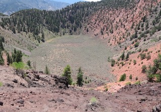 火山のクレーター コロラド州 Dotsero