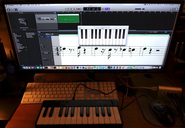 Garageband MIDI キーボード IK Multimedia 25キー