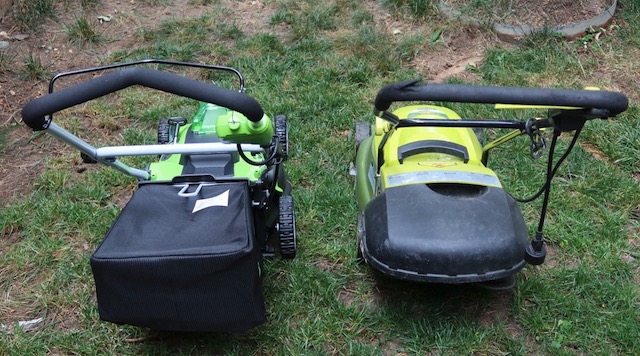 アメリカの芝刈り機 GreenWorks 40v 16inch Lawn Mower 4Ah Battery 