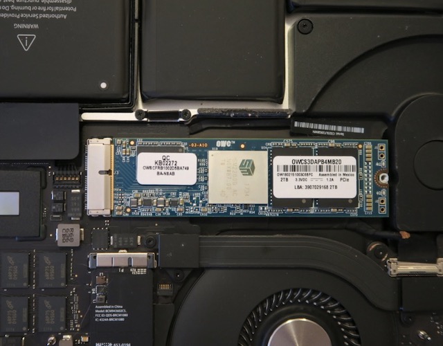 MacBook Pro 2TB SSD 交換