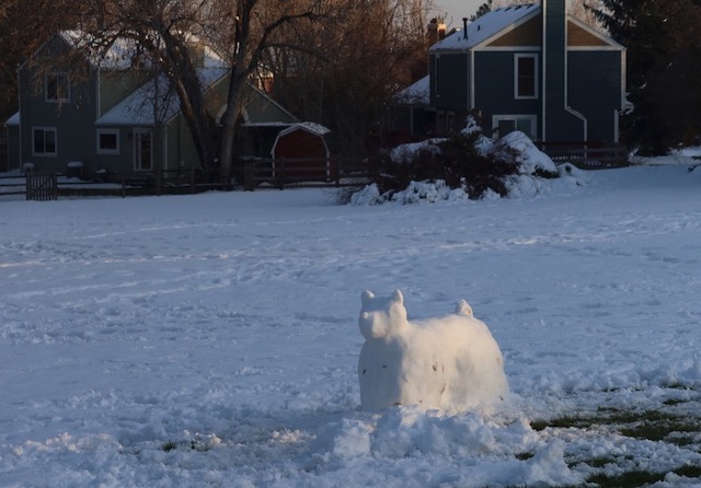 アメリカの雪 雪像