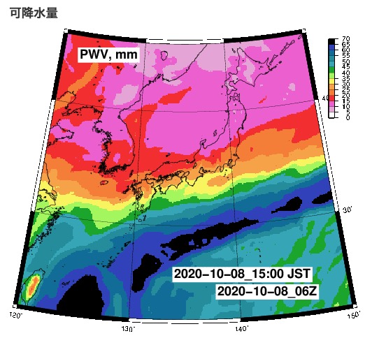 NOAA NCEP GFS 予報マップ