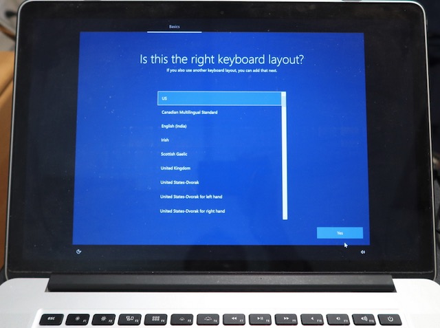 Boot Camp MacBook Pro で Windows10 を利用する