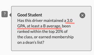 アメリカの自動車保険 GEICO GPA 10代 仮免 Learner Permit の保険料 本免許の場合の保険料