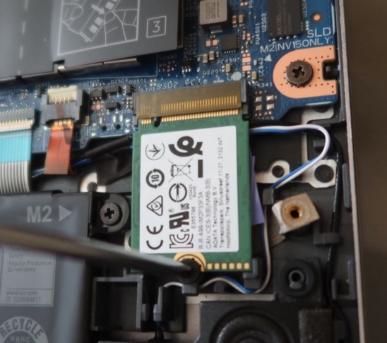 Dell Inspiron 15 5510 システム SSD増設，メモリ交換