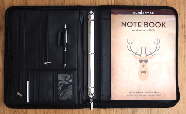 小型のかばんオーガナイザー Portfolio 3ring Binder Document Organizer