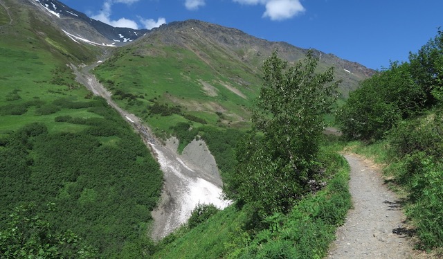 Crow Pass Trail アラスカ アンカレッジ