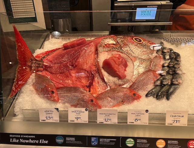 アメリカの魚売り場 Whole Foods Boulder 店