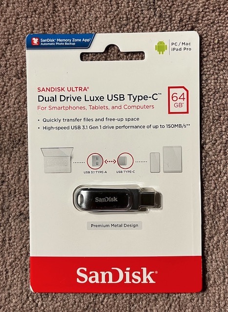 Sandisk drive usb-c usb-a