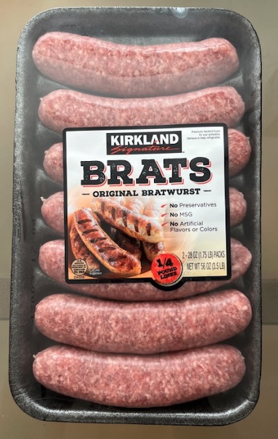 アメリカのCOSTCO Brats ソーセージ