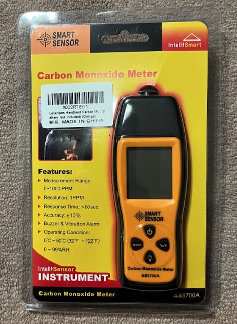 一酸化炭素検出器 Carbon Monoxide Meter