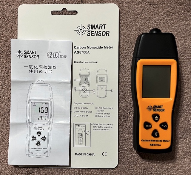 一酸化炭素検出器 Carbon Monoxide Meter