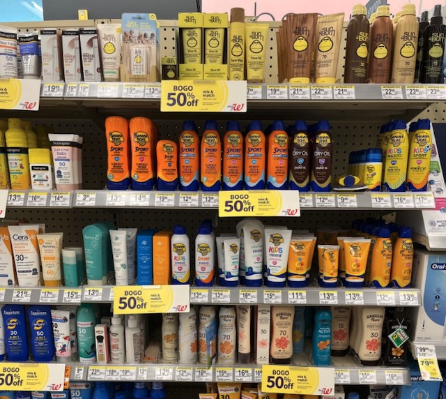 アメリカの日焼け止め Sunscreen