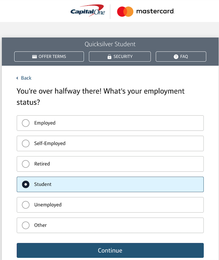 Capital One SAVOR Quick Silver Student 海外利用手数料 0%