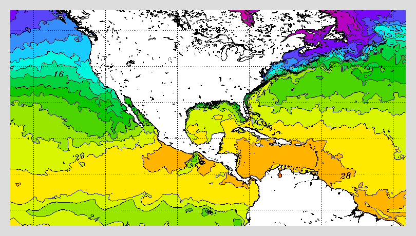 SST 海面温度 アメリカ周辺